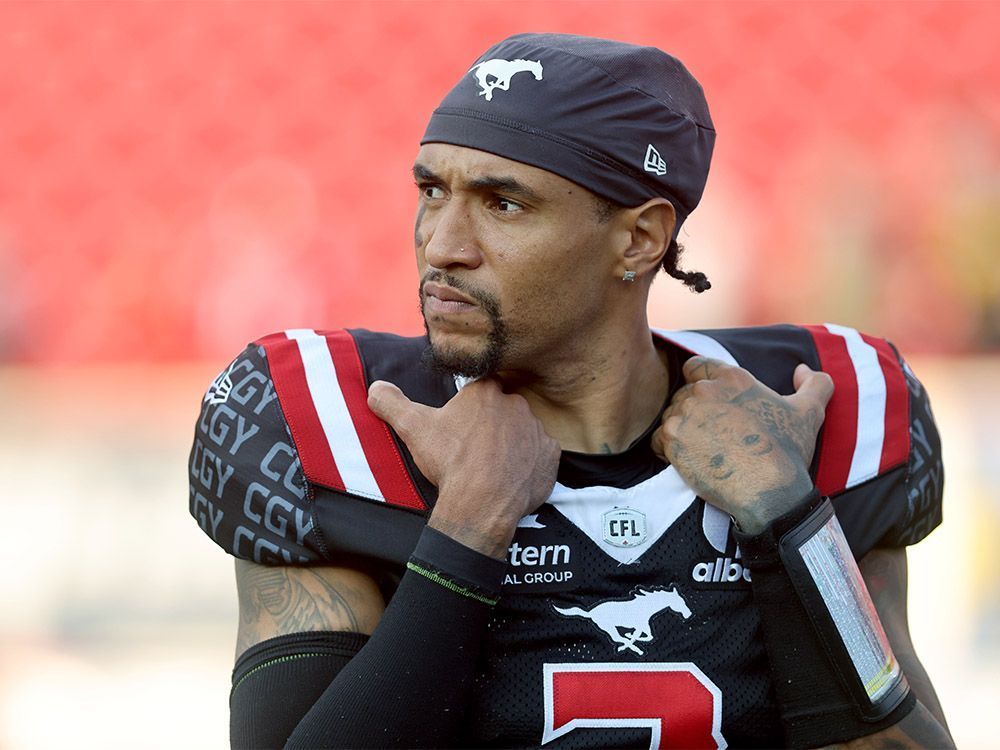 Calgary Stampeders quarterback Vernon Adams Jr. 